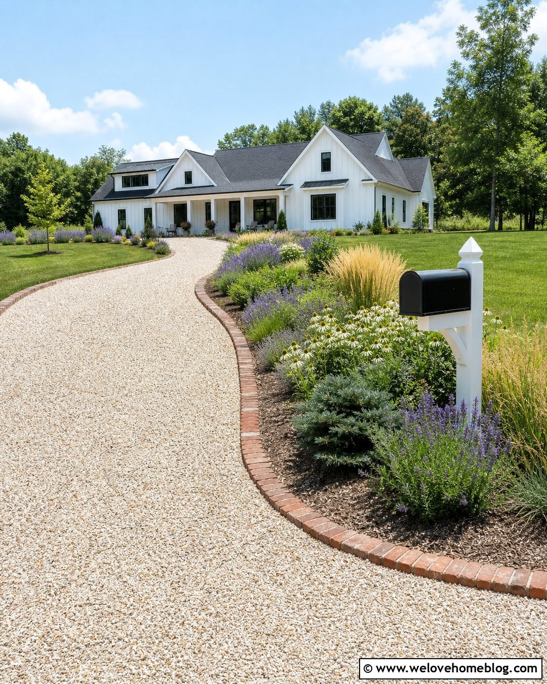 Farmhouse Driveway Mailbox Landscaping - 20 driveway mailbox landscaping ideas