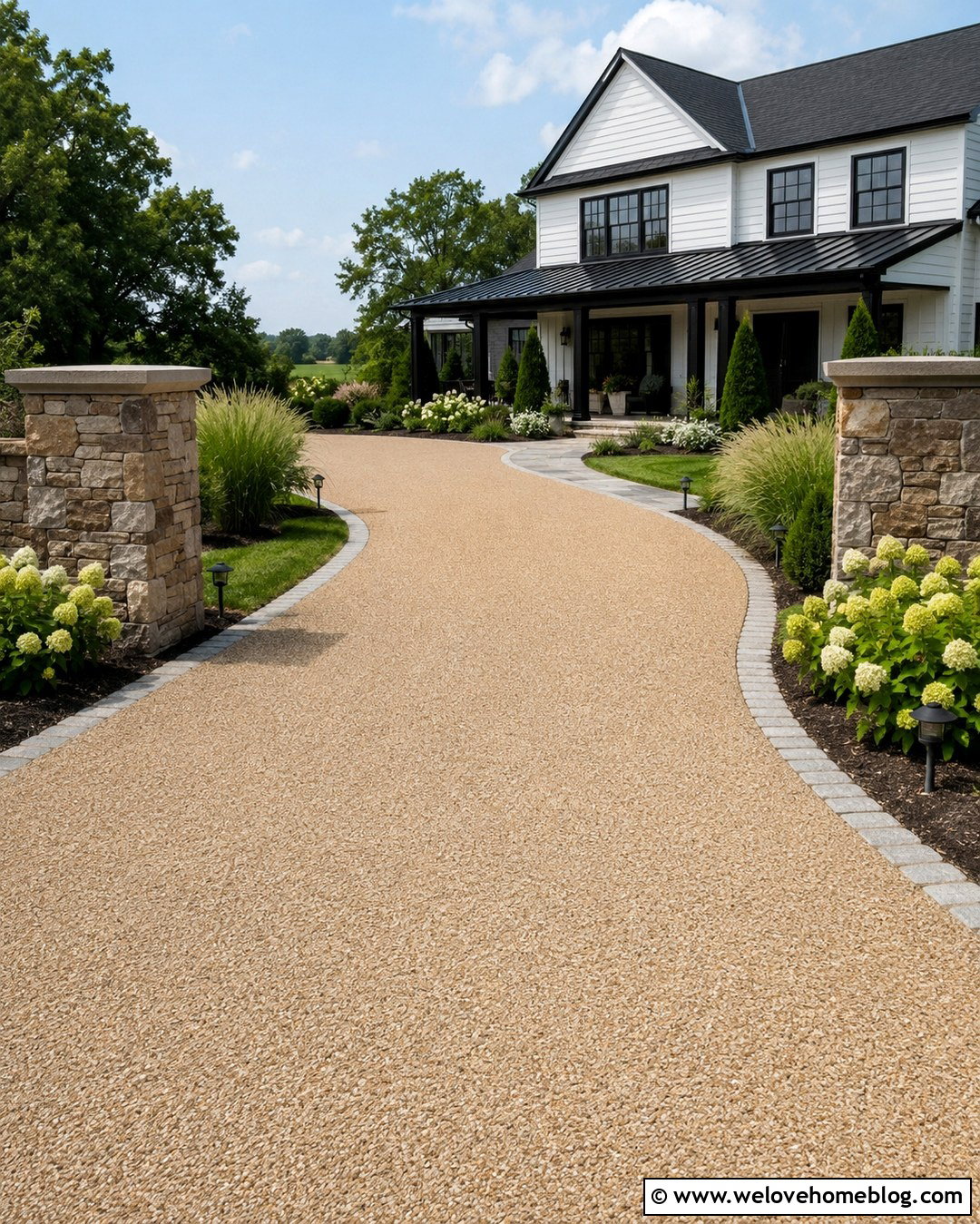 20 Driveway Farmhouse Ideas for Warm Country Curb Appeal