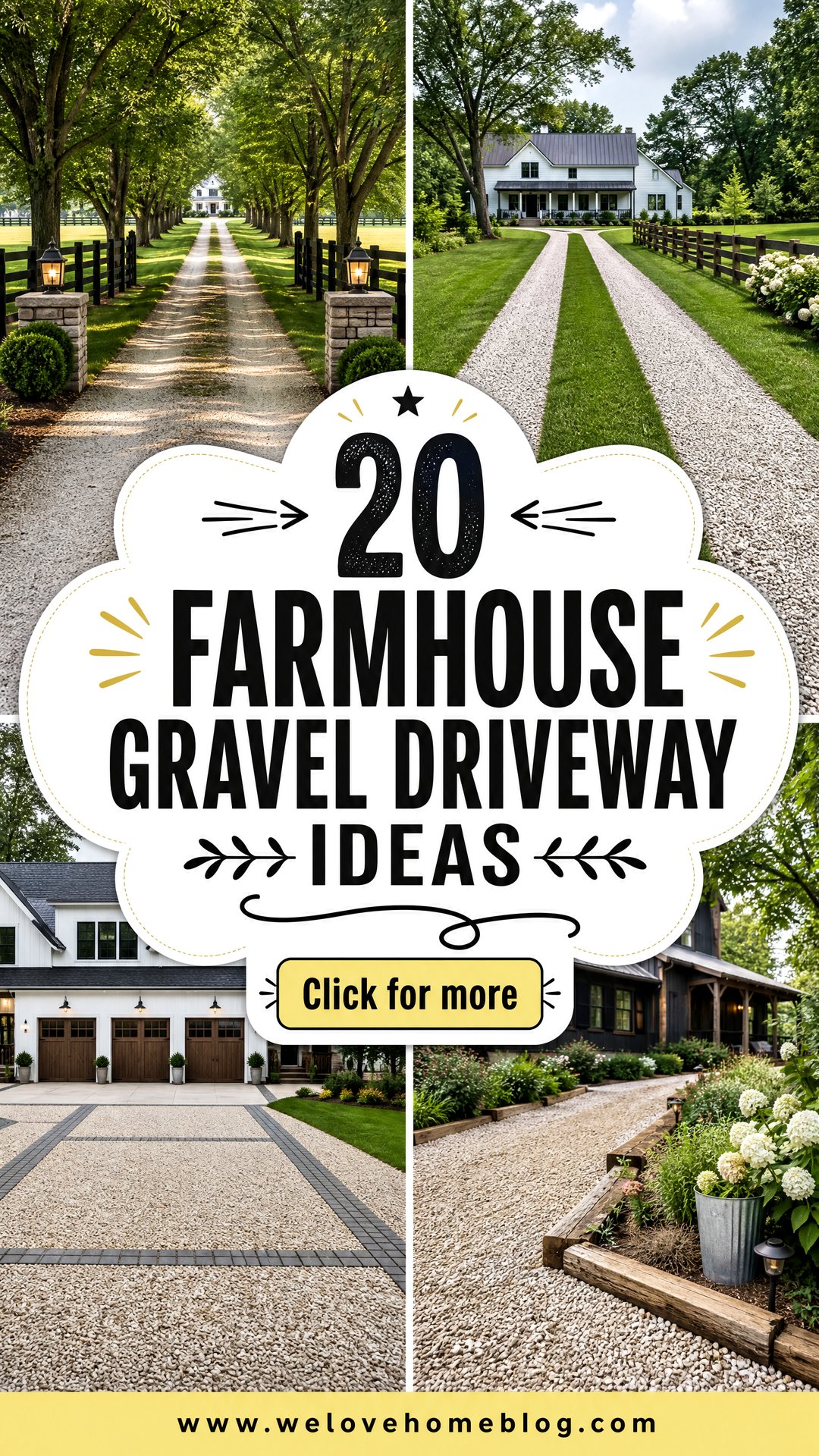 20 Farmhouse Gravel Driveway Ideas for Rustic Curb Appeal - 20 Farmhouse Gravel Driveway Ideas for Rustic Curb Appeal