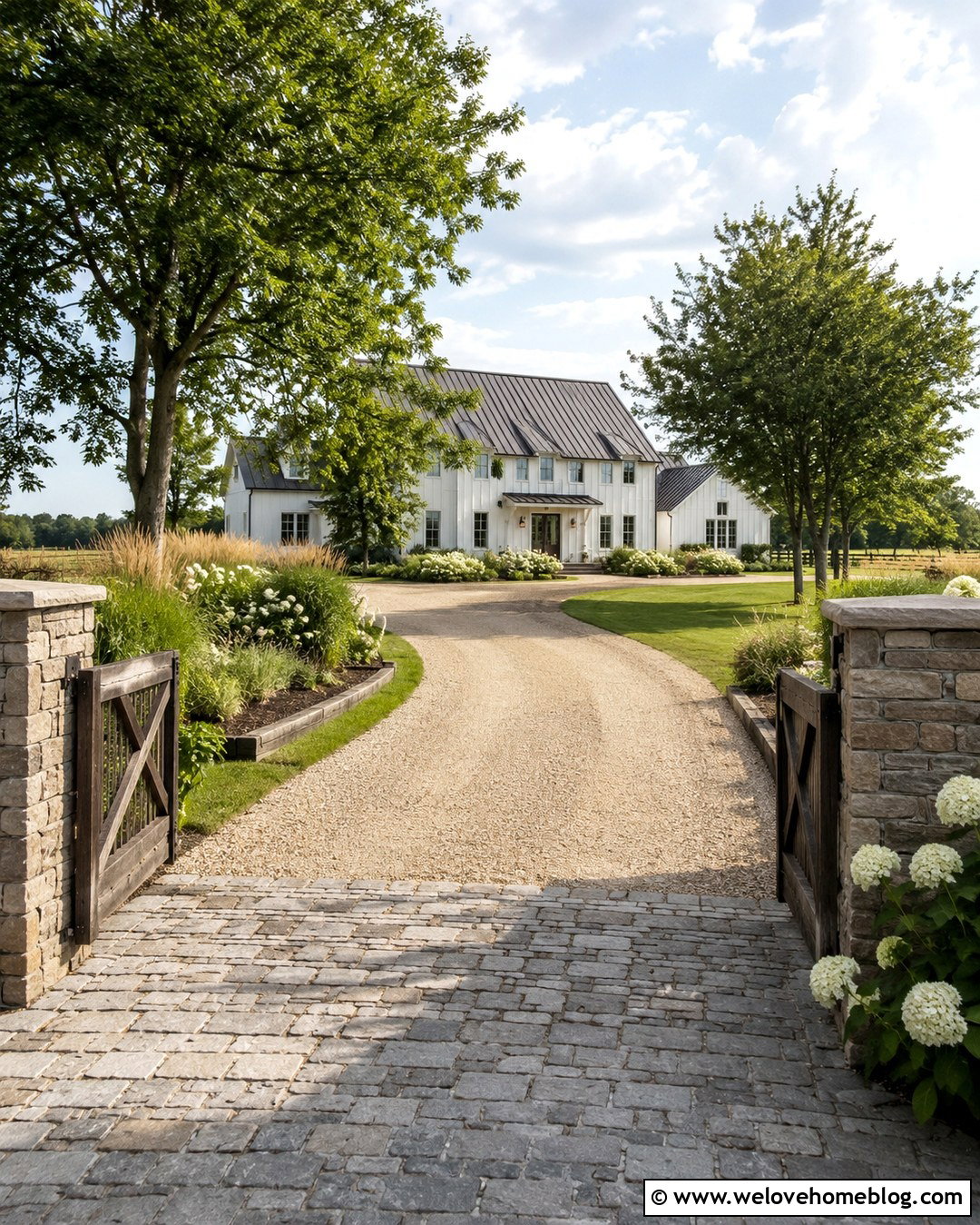 Farmhouse Gravel Driveway Plan - 20 driveway plans ideas