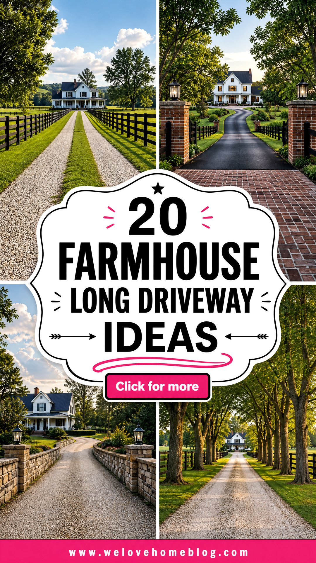 20 Farmhouse Long Driveway Ideas for an Inviting Arrival - 20 Farmhouse Long Driveway Ideas for an Inviting Arrival