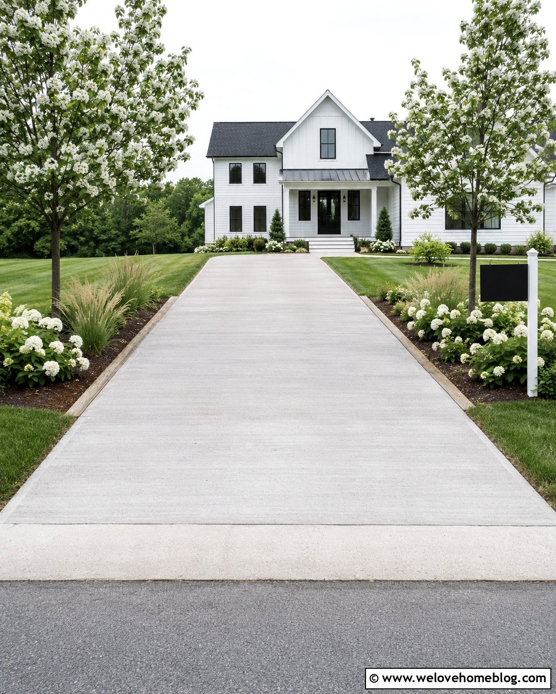 20 Plain Concrete Driveway Ideas That Make Simple Look Stylish