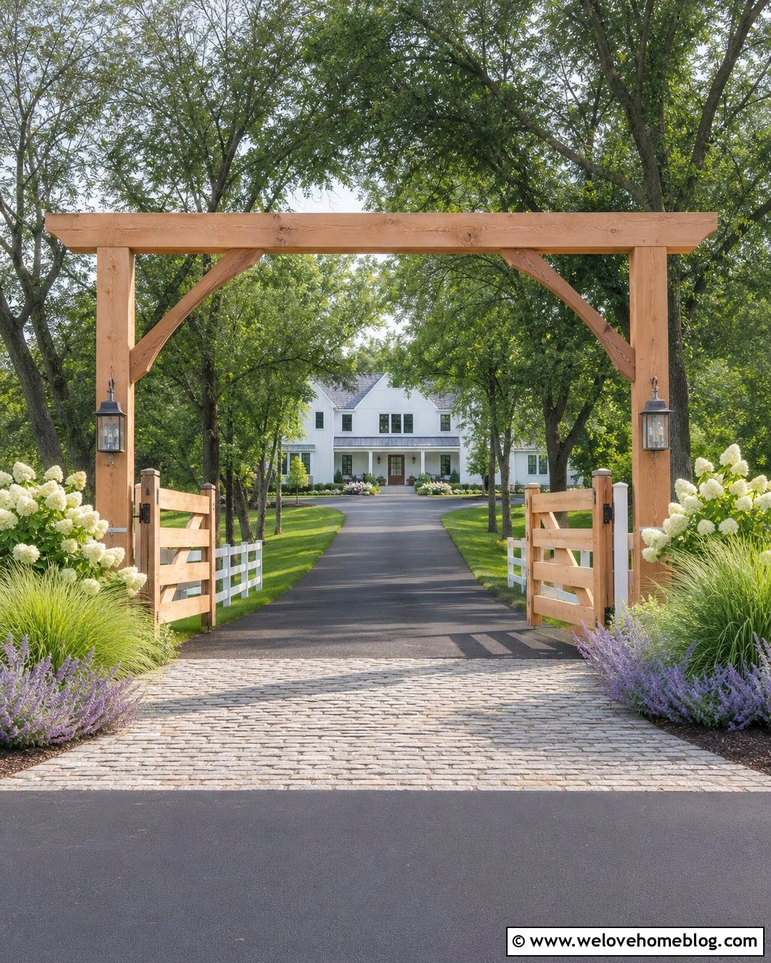 20 Timber Frame Driveway Entrance Ideas With Rustic Charm