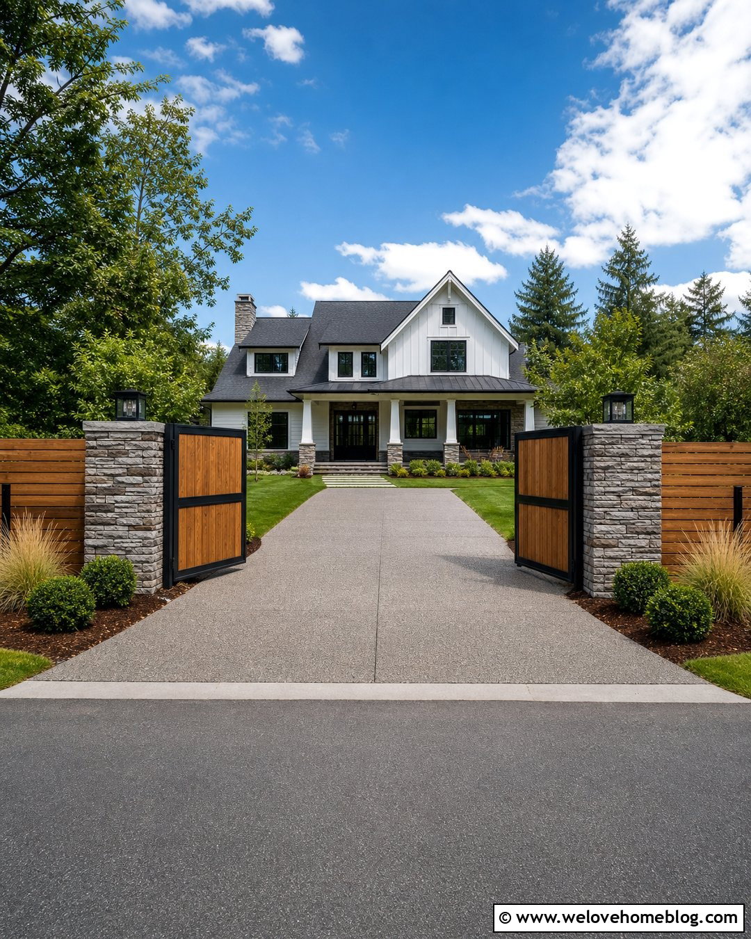 20 Fence On Concrete Driveway Ideas for Secure Curb Appeal
