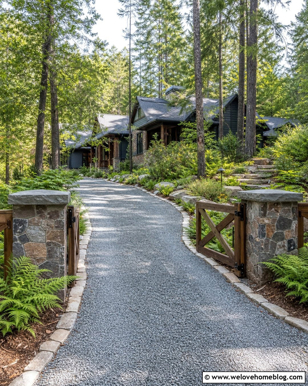 20 Entrance Columns Driveway Ideas for a Striking Arrival