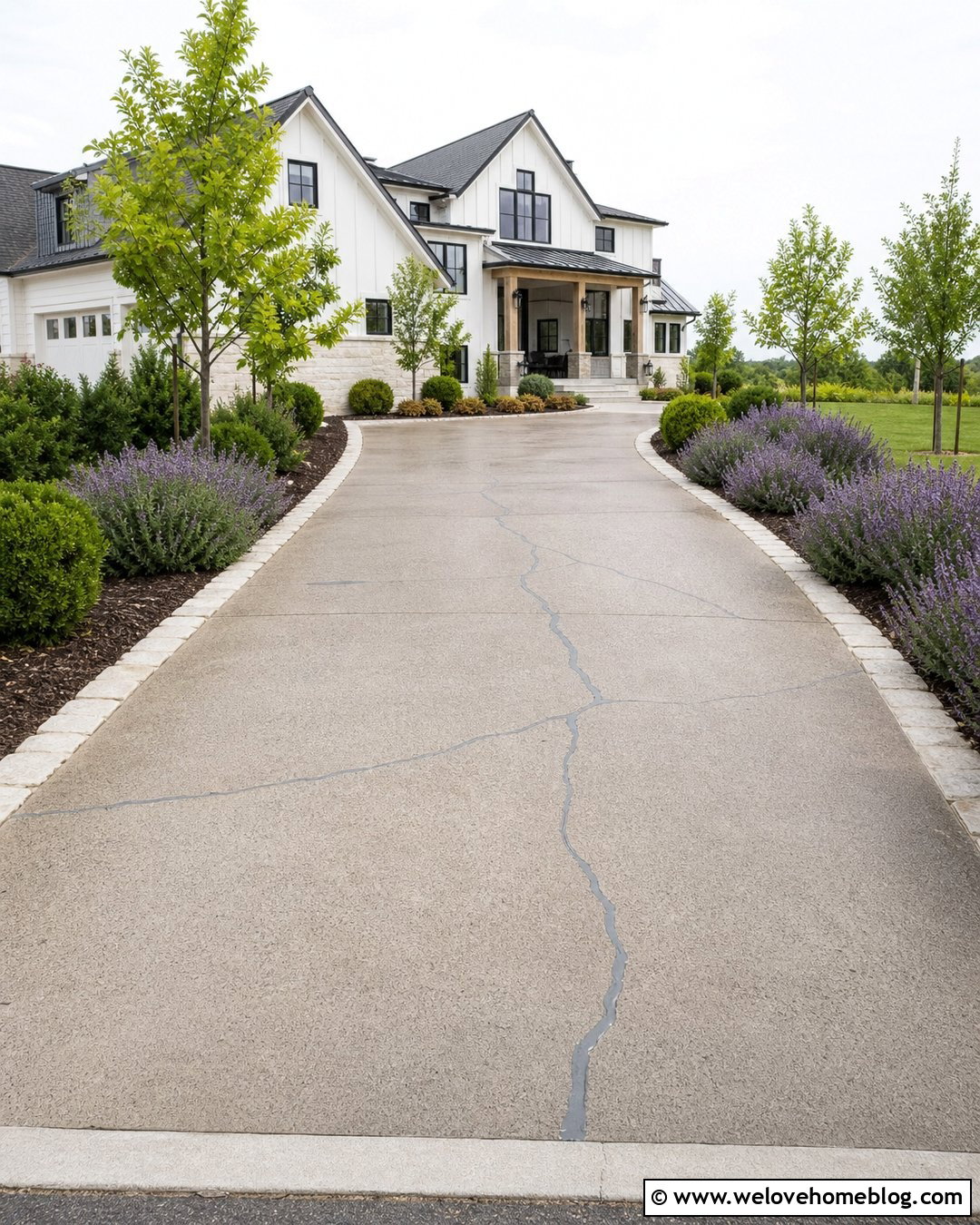 Fill Deep Concrete Driveway Cracks With Backer Rod