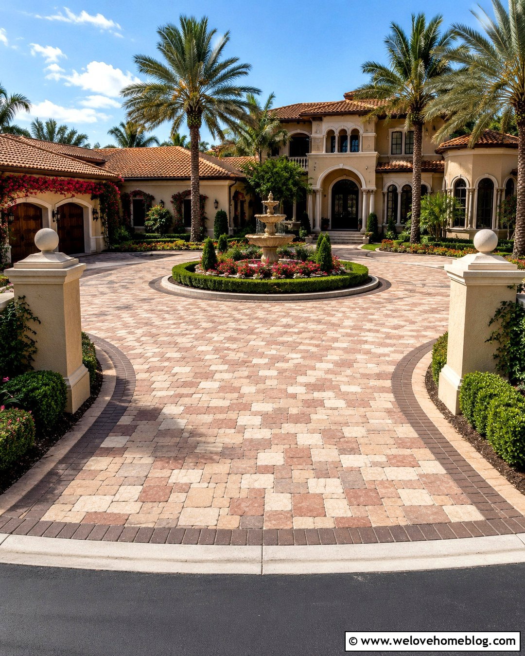 Florida Mediterranean Driveway