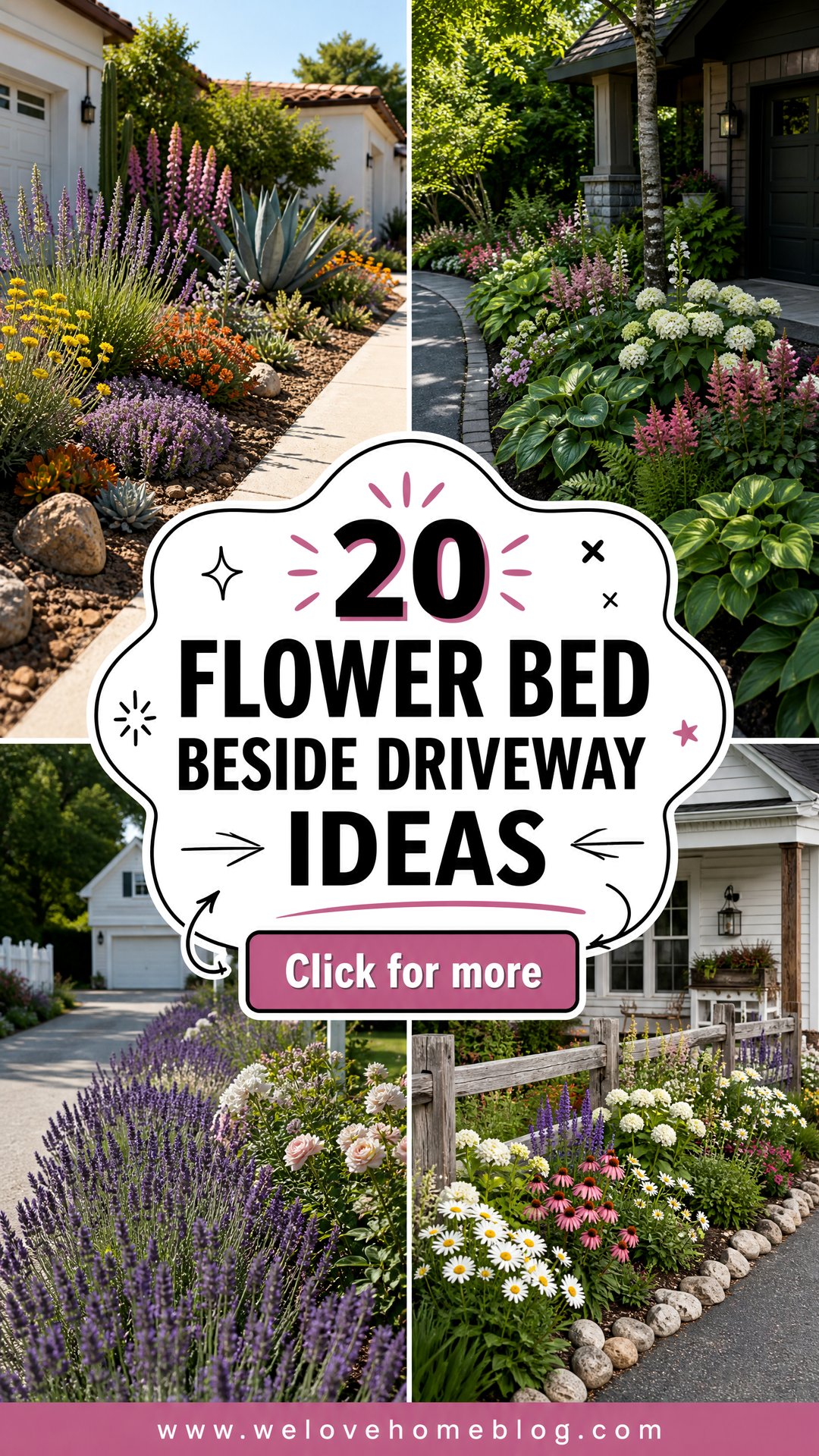 20 Flower Bed Beside Driveway Ideas for Charming Curb Appeal - 20 Flower Bed Beside Driveway Ideas for Charming Curb Appeal