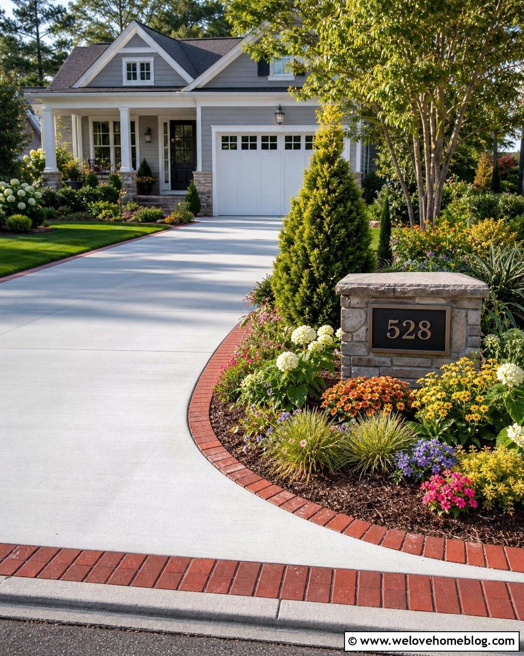 Flower Bed Driveway Address Sign - 45 driveway address sign ideas