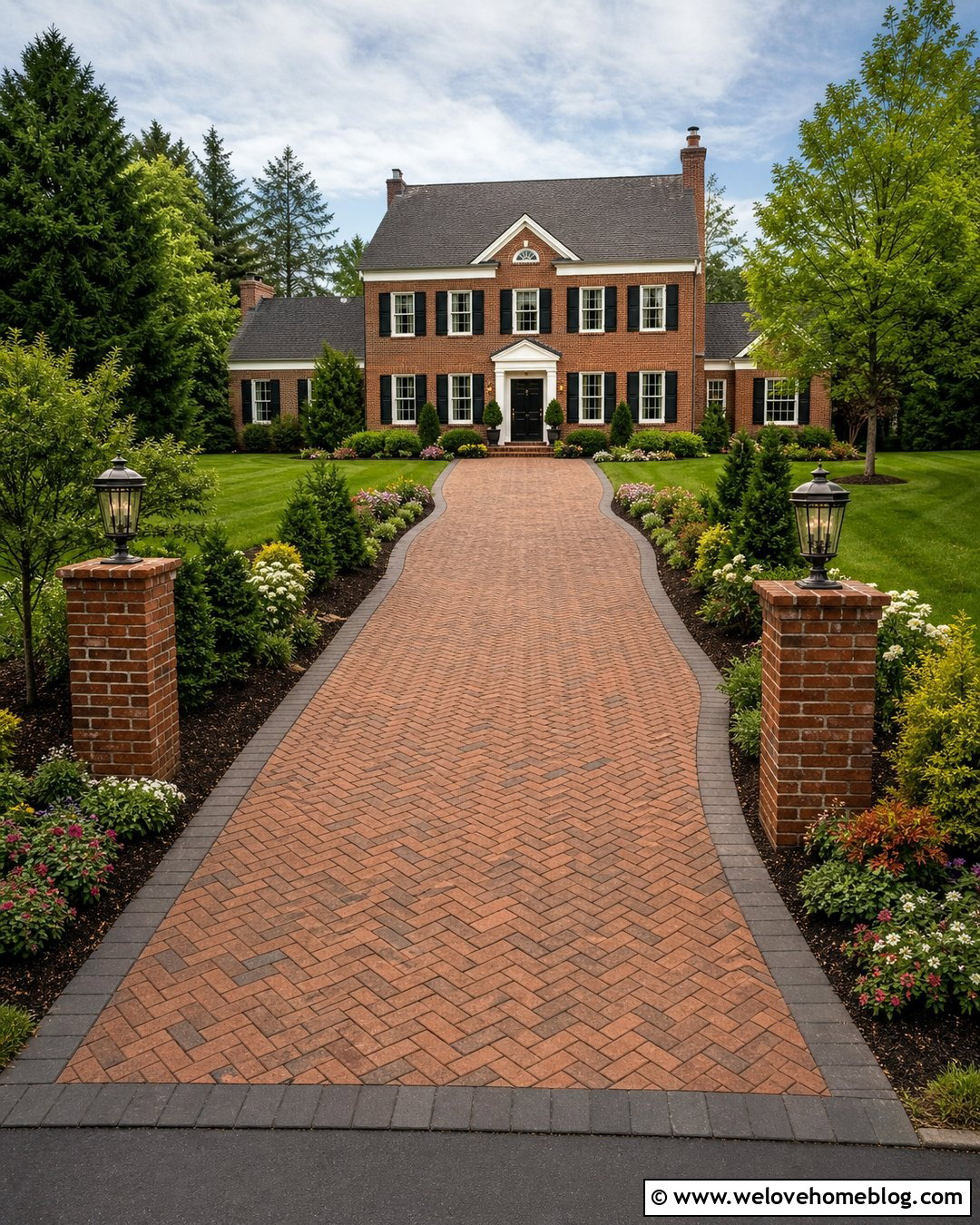 Flower Bed Driveway Entryway - 20 Driveway Entryway Ideas
