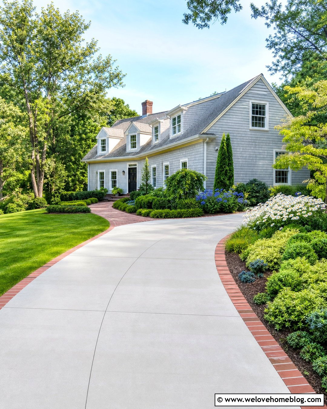 Flower Bed Driveway Trim - 20 Driveway Trim Ideas
