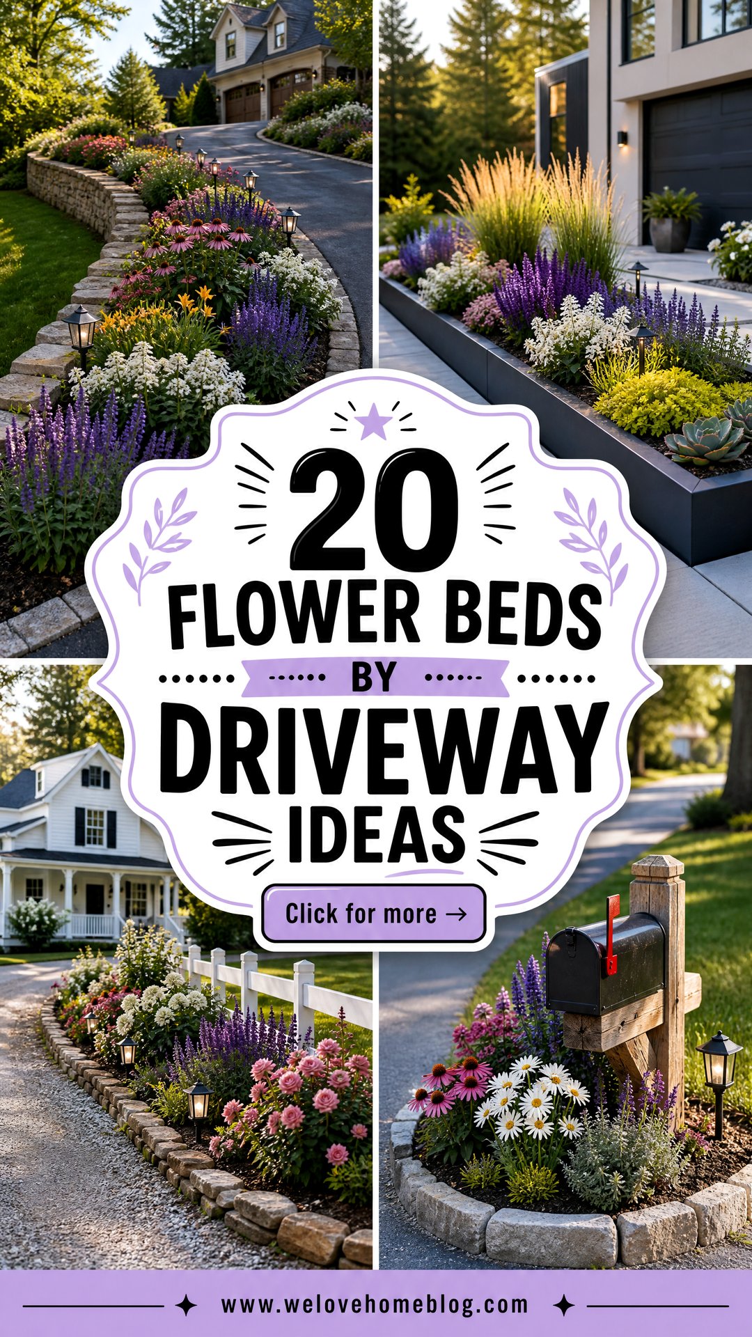 20 Flower Beds by Driveway Ideas for Easy Colorful Borders - 20 Flower Beds by Driveway Ideas for Easy, Colorful Borders