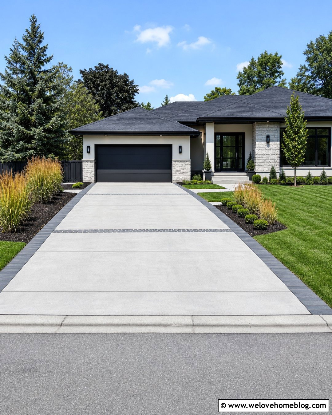 Flush Belgium Block Driveway Border - 20 Belgium Block Driveway Ideas