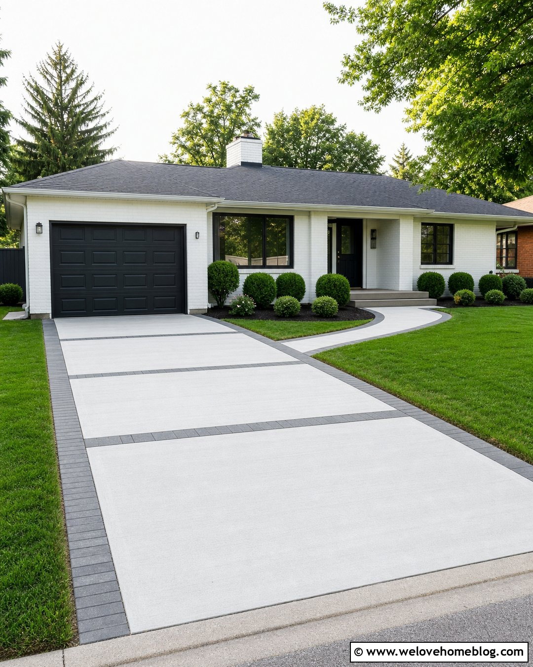 20 Driveway Curbs Ideas for Clean, Polished Landscape Edges