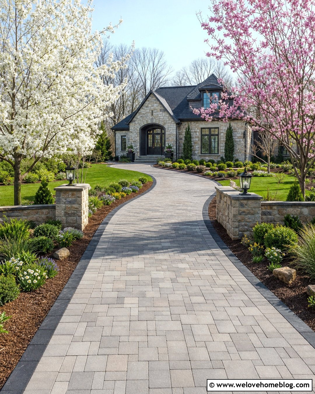 Four Season Dogwood Lined Driveway - 20 Dogwood Lined Driveway Ideas