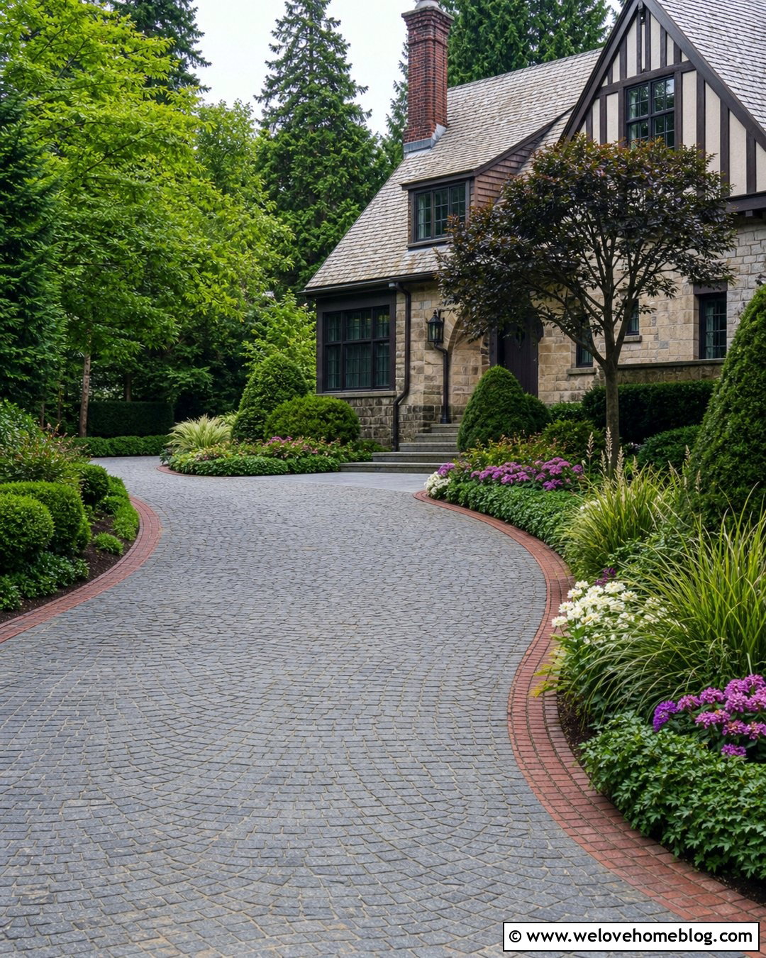 Four Season Landscaping Next to Driveway - 20 front yard landscaping next to driveway ideas