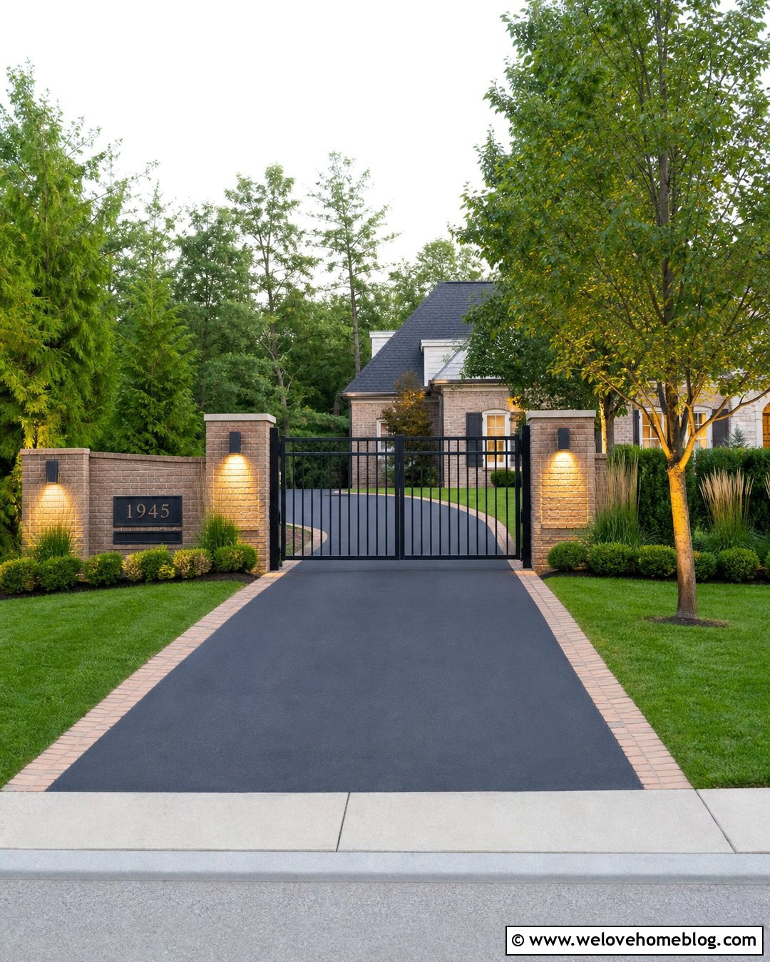 Freedom Aluminum Driveway Gate With Address Sign - 20 Freedom Aluminum Driveway Gates Ideas