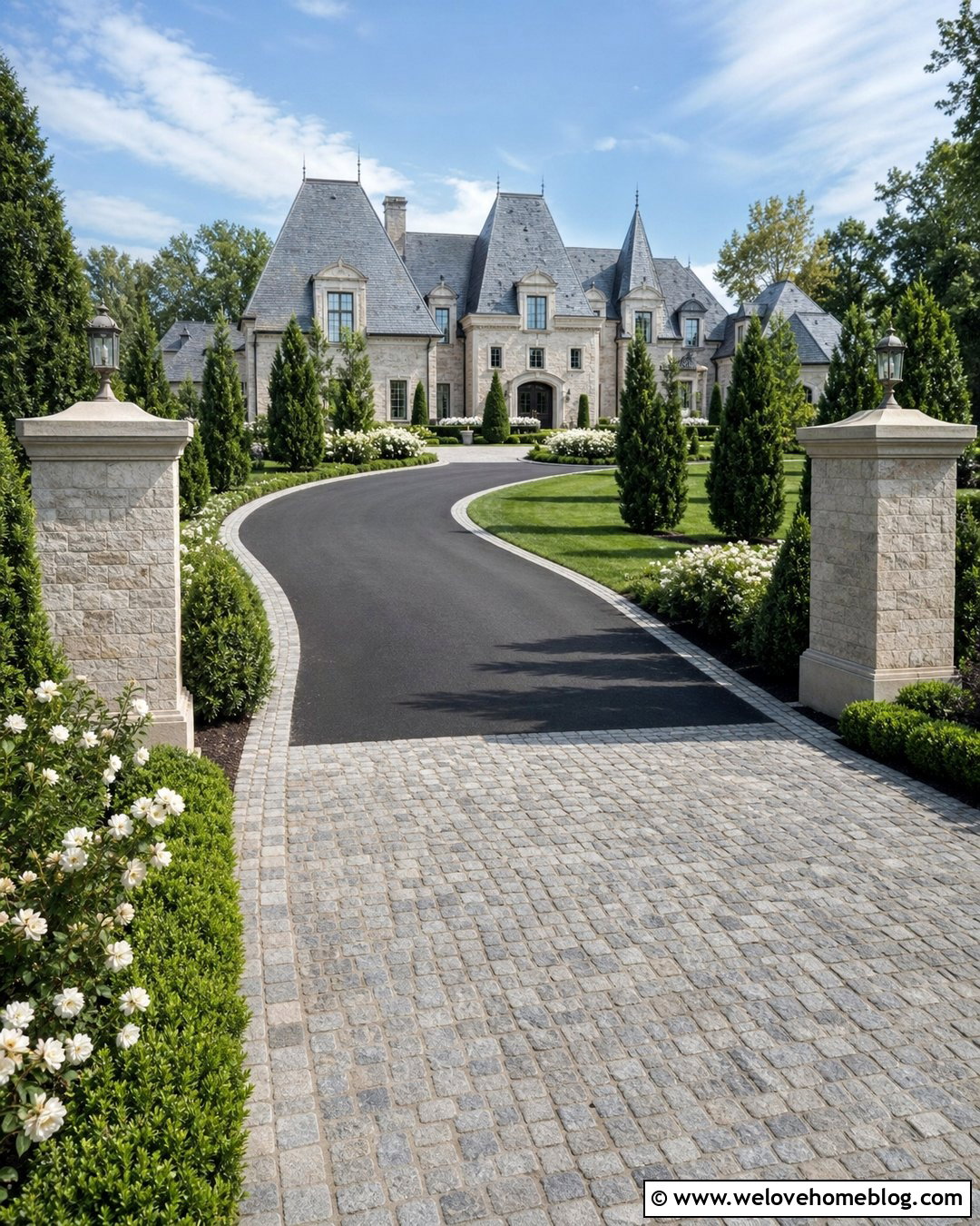 French Chateau Asphalt Driveway - 20 French Chateau Driveway Ideas