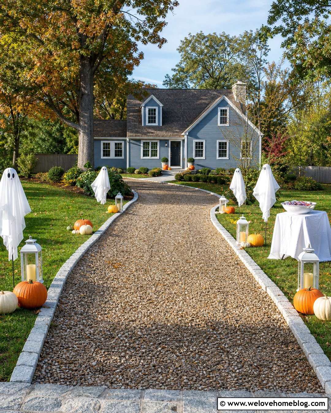 Friendly Ghost Trick Or Treat Driveway - 25 Trick Or Treat Driveway Ideas