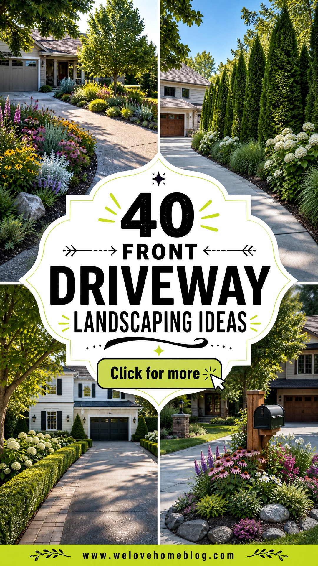 40 Front Driveway Landscaping Ideas for Standout Curb Appeal - 40 Front Driveway Landscaping Ideas for Standout Curb Appeal
