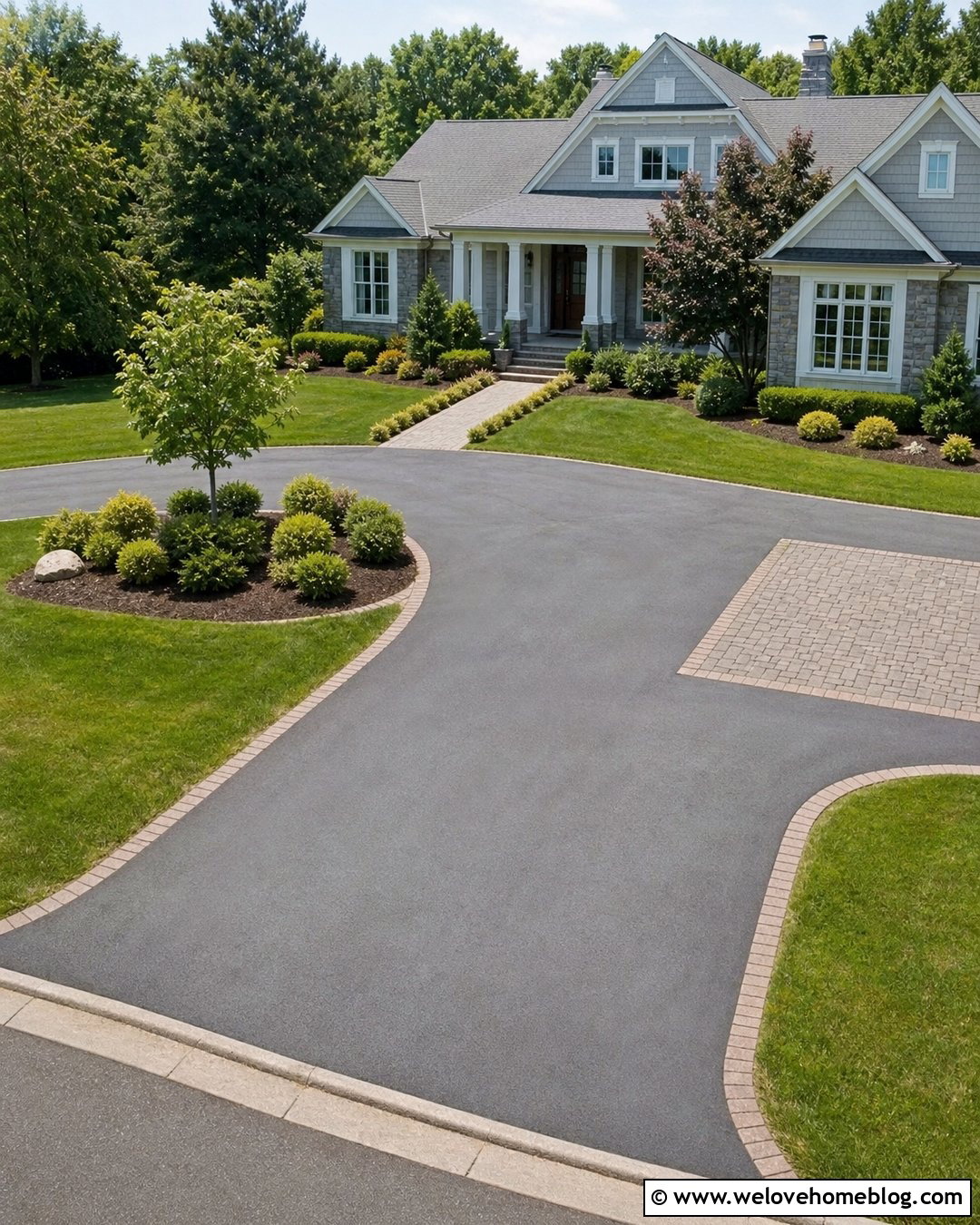 Front Driveway With Turnaround - 45 Front Driveway Ideas