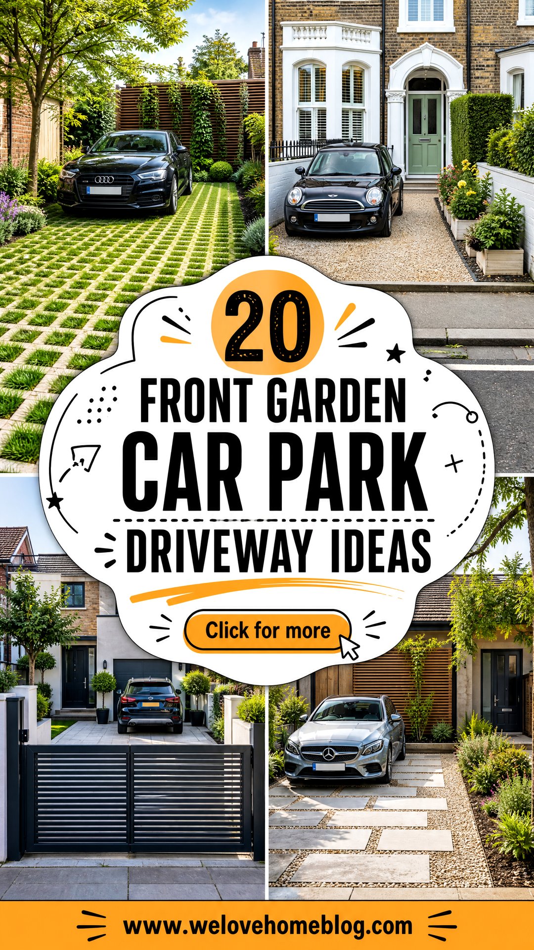 20 Front Garden Car Park Driveway Ideas for Smarter Small Spaces - 20 Front Garden Car Park Driveway Ideas for Smarter Small Spaces