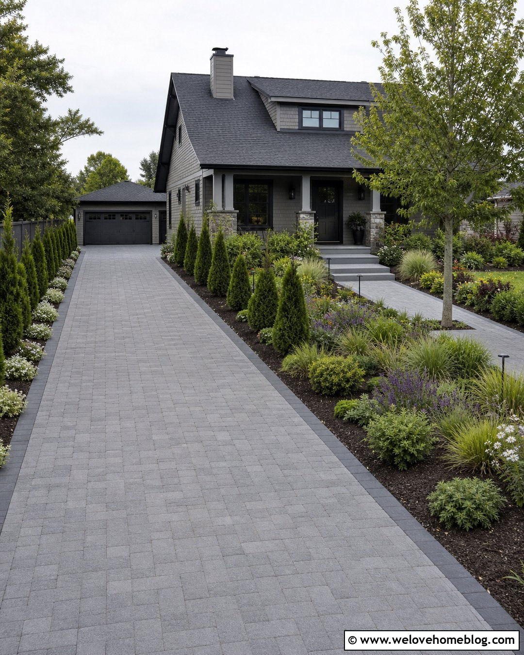 Front Garden Driveway With Low Maintenance Planting - 25 front garden driveway ideas