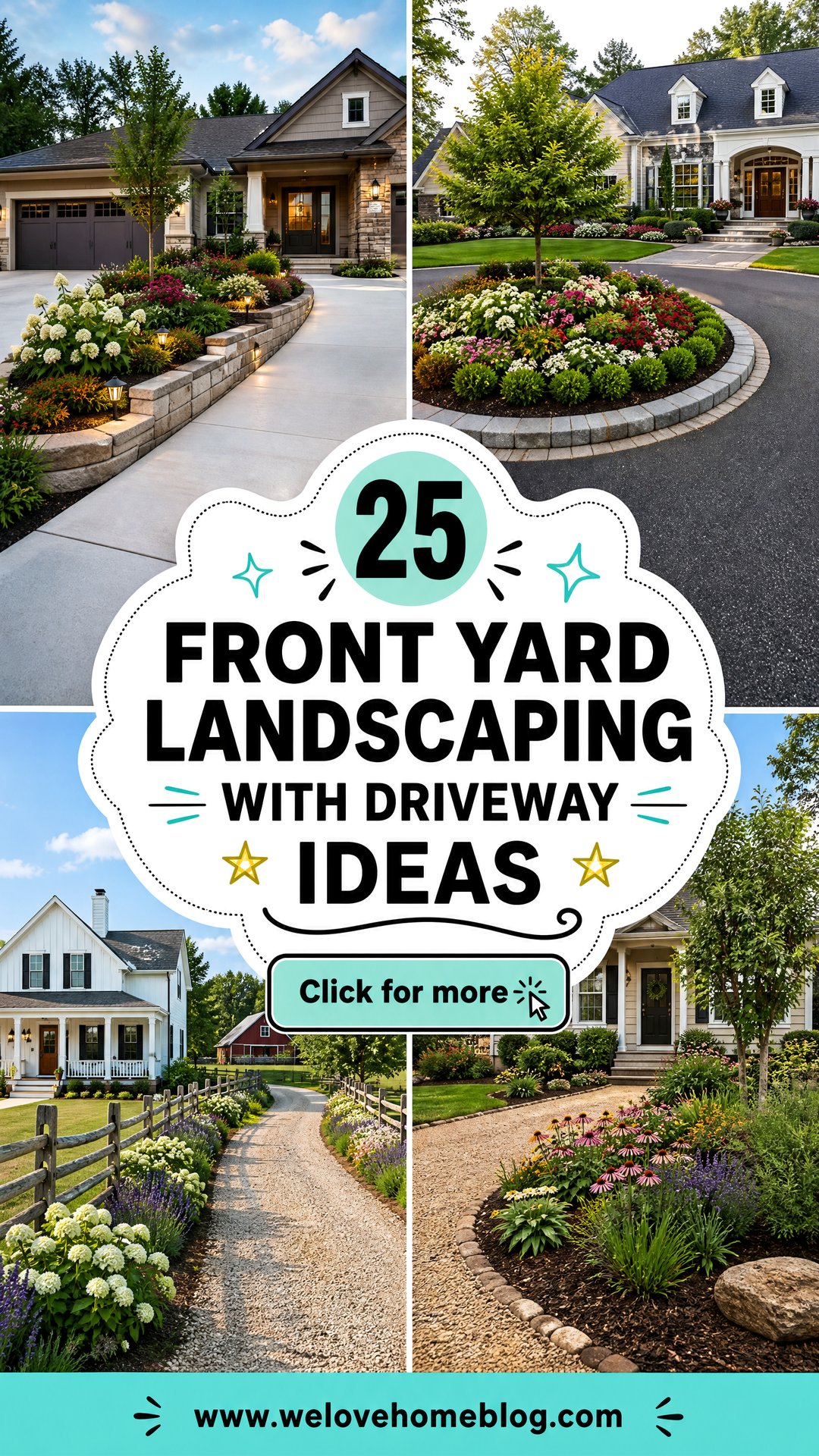 25 Front Yard Landscaping With Driveway Ideas to Try Now - 25 Front Yard Landscaping With Driveway Ideas to Try Now