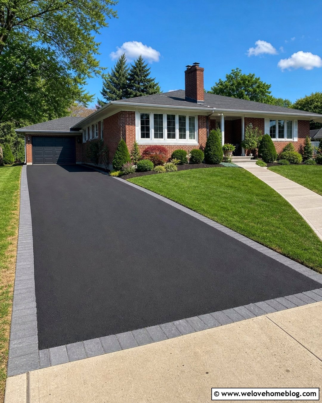 Full Length Asphalt Driveway Extension - 20 Asphalt Driveway Extension Ideas