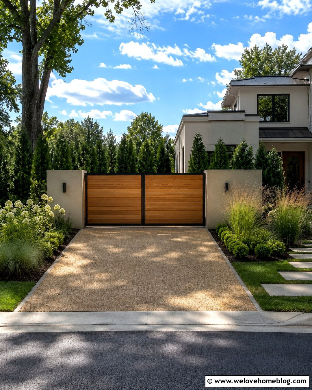Full Privacy Driveway Gate - 20 Choosing A Driveway Gate Ideas