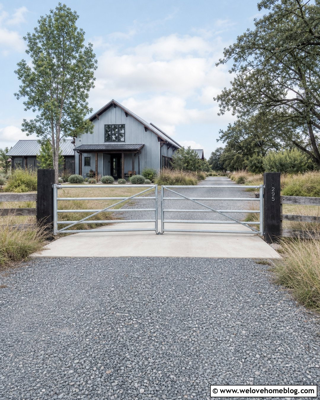 Galvanized Metal Driveway Gate - 35 metal driveway gates ideas