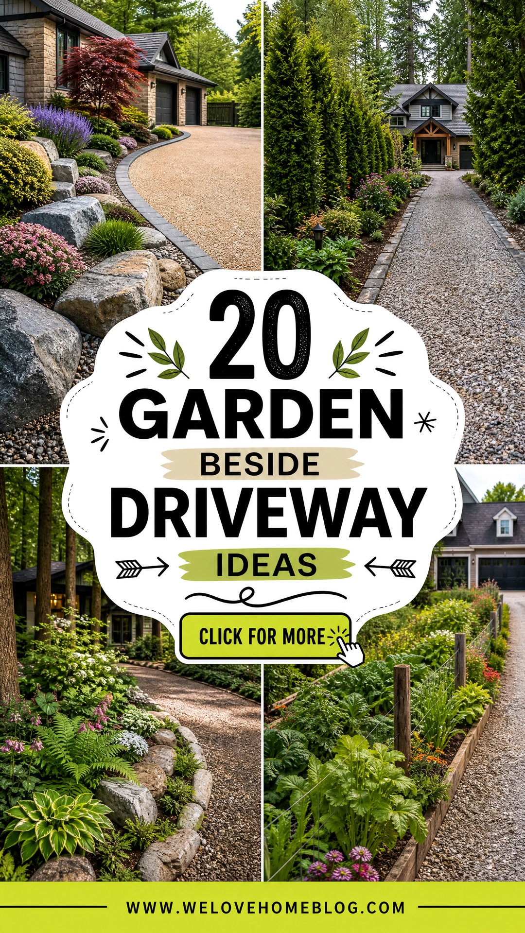 20 Garden Beside Driveway Ideas for a Lush Welcoming Look - 20 Garden Beside Driveway Ideas for a Lush, Welcoming Look