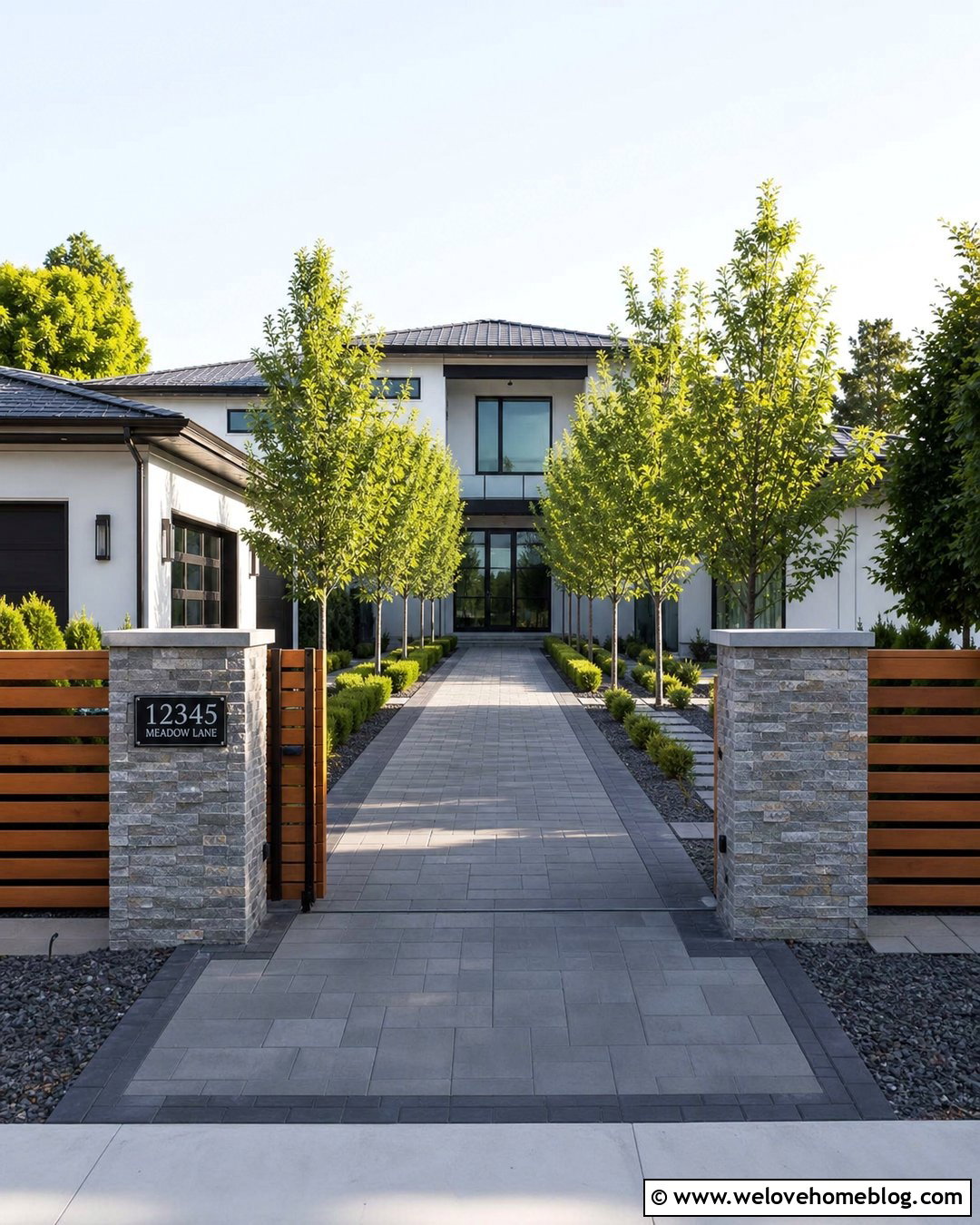 Gate Mounted Driveway Address Sign - 45 driveway address sign ideas