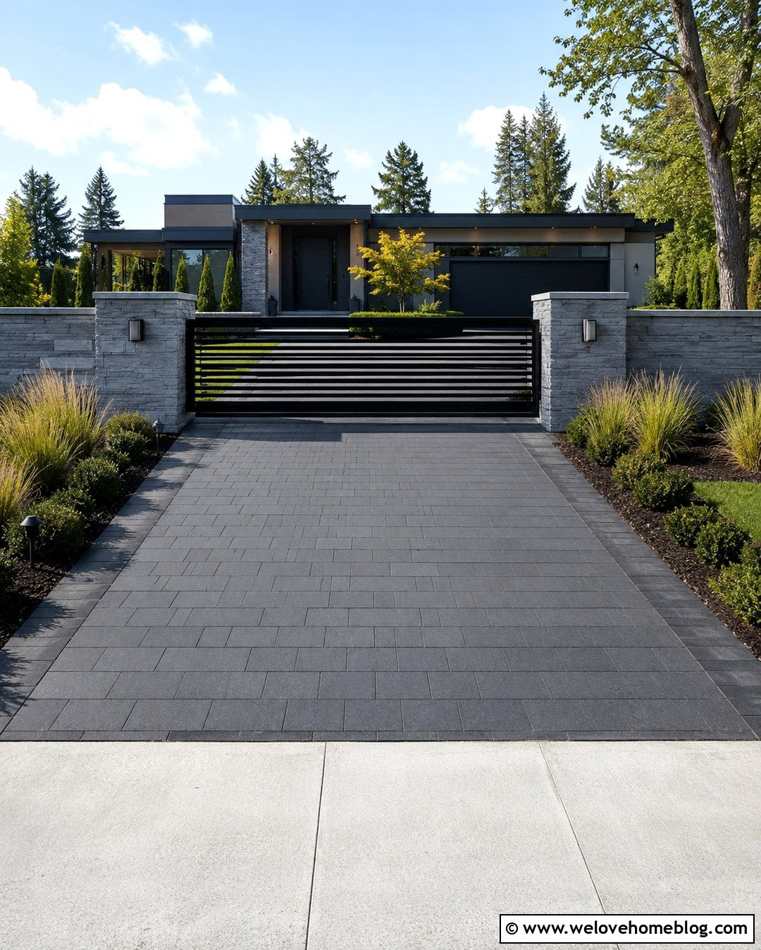 Gate Pillars For Sliding Gate - 20 gate pillars driveway entrance ideas