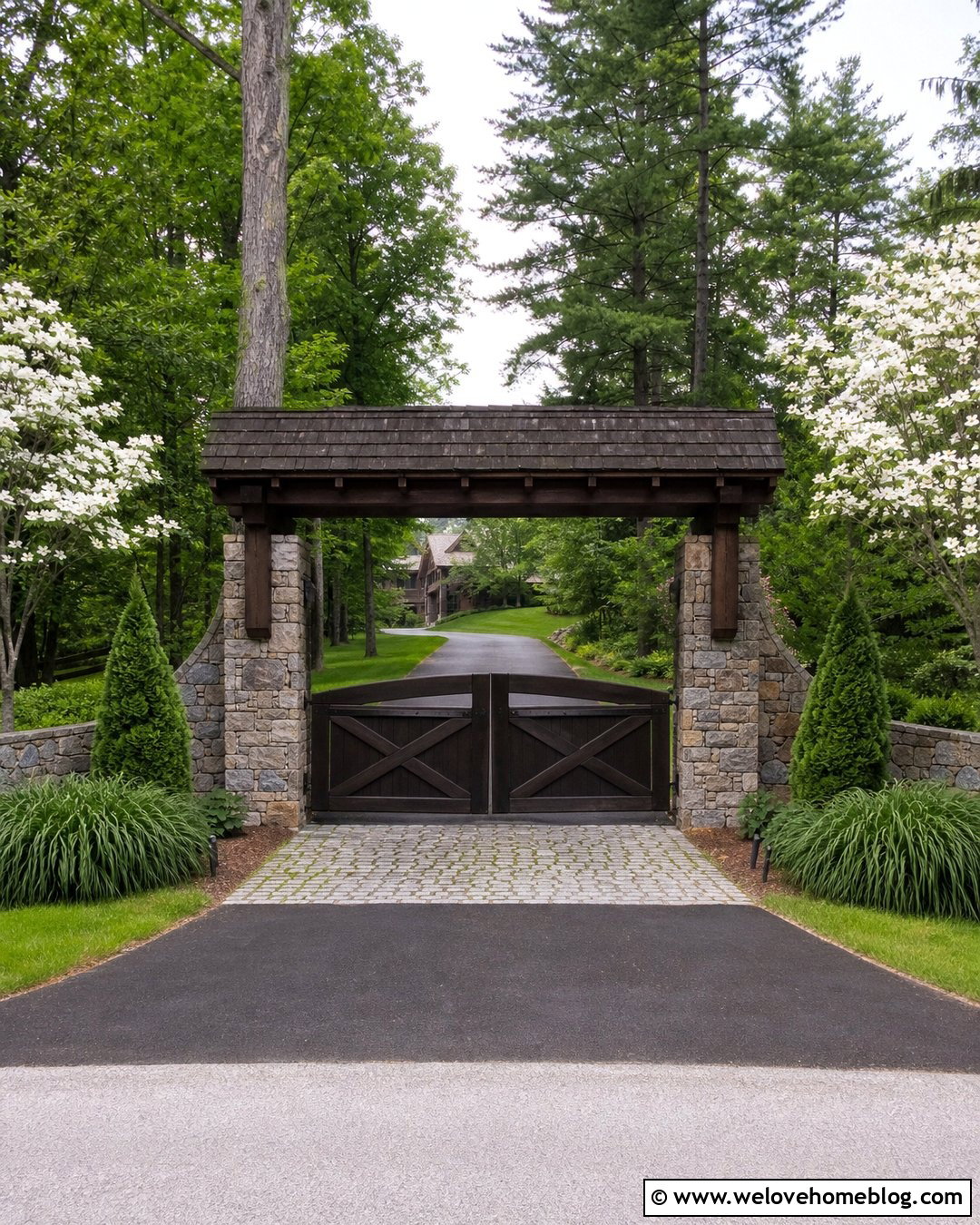 Gated Driveway Entrance Archway - 20 driveway entrance archway ideas