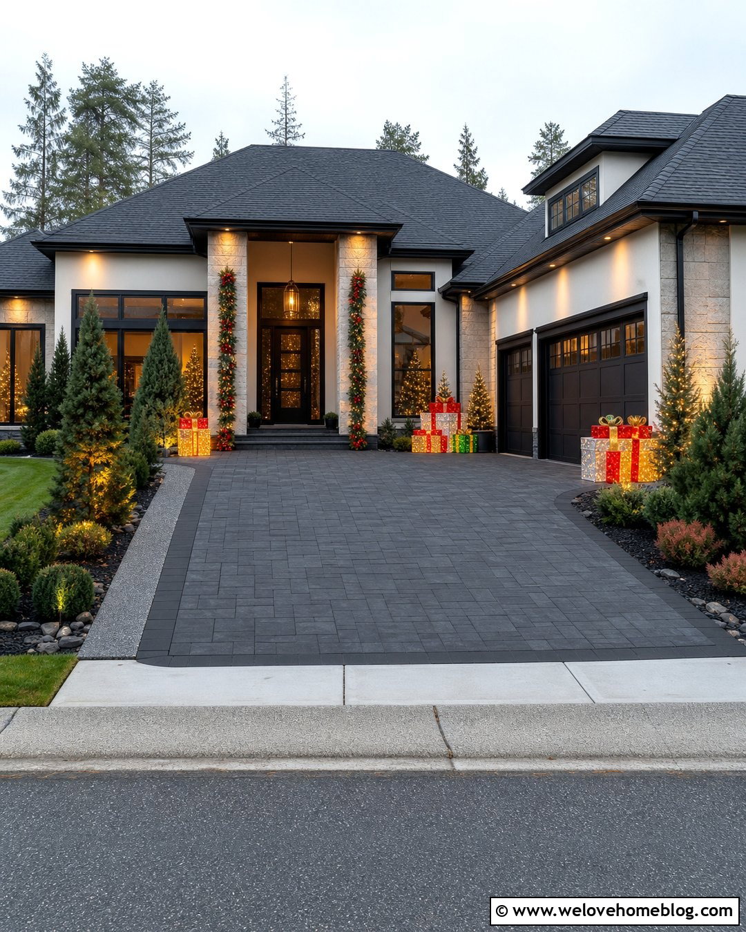 Gift Box Driveway Decorations - 25 Driveway Christmas Decorations Ideas