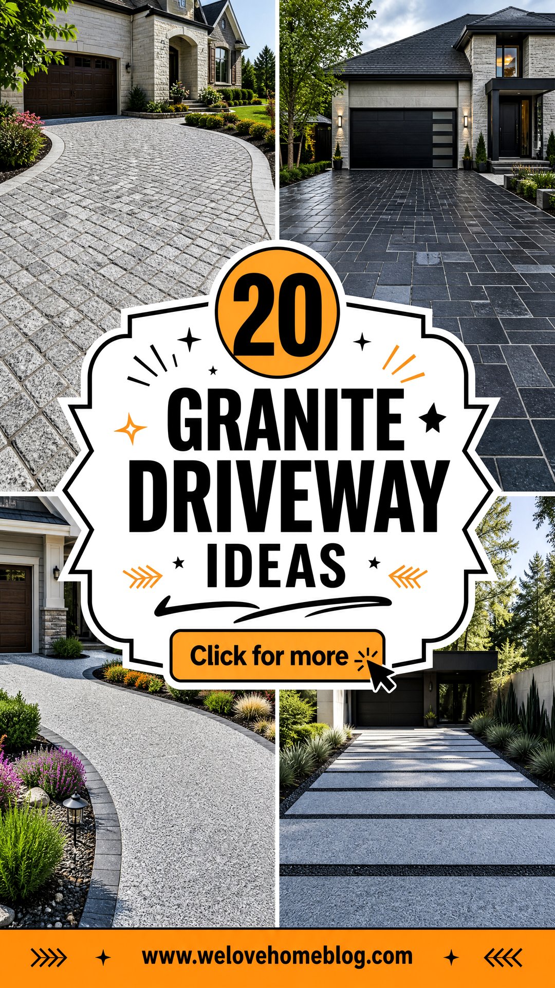 20 Granite Driveway Ideas for a Timeless High-End Entrance - 20 Granite Driveway Ideas for a Timeless, High-End Entrance