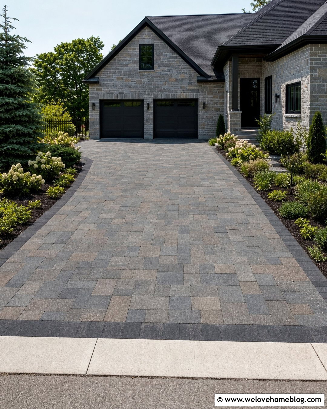 Granite Paver Driveway
