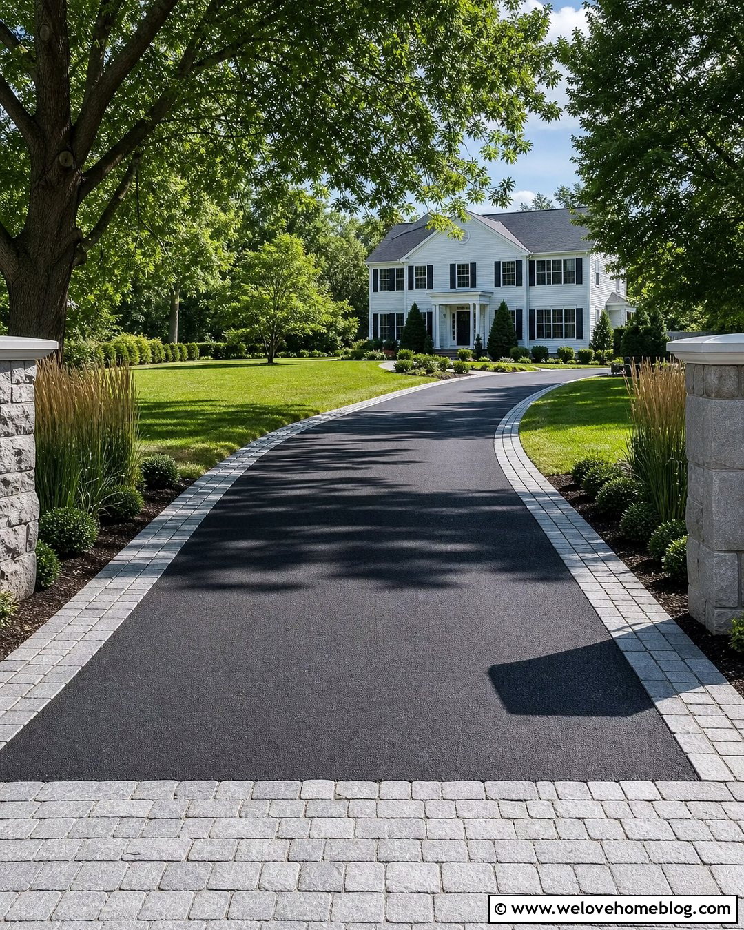 Granite Sett Driveway Edging For Asphalt - 20 Modern Driveway Edging Ideas