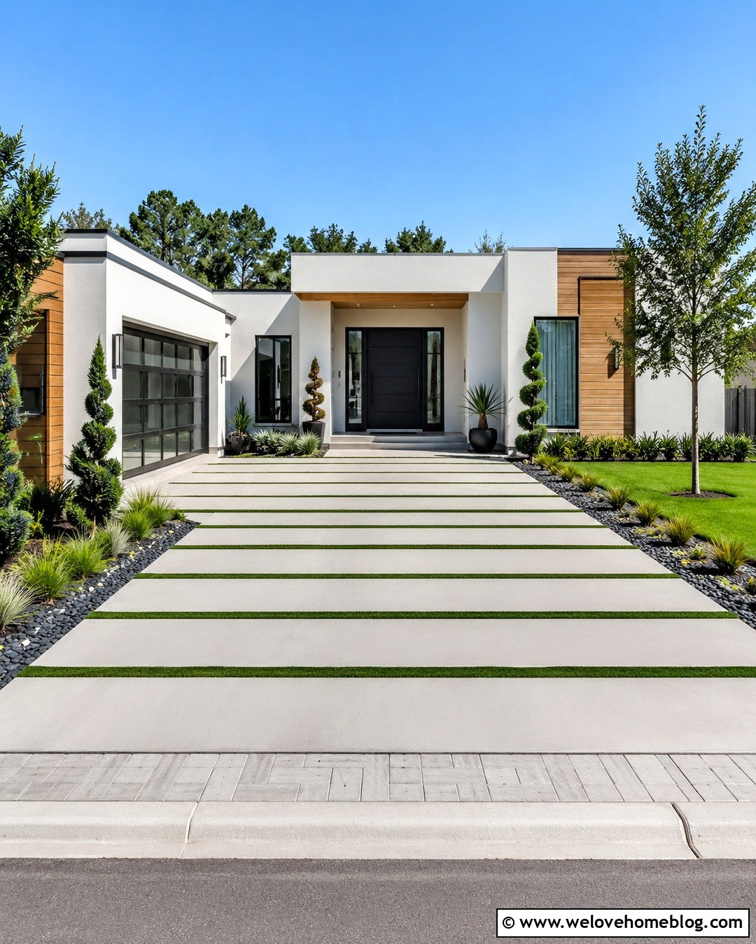 Grass And Paver Driveway With Gravel Joints - 20 grass and paver driveway ideas