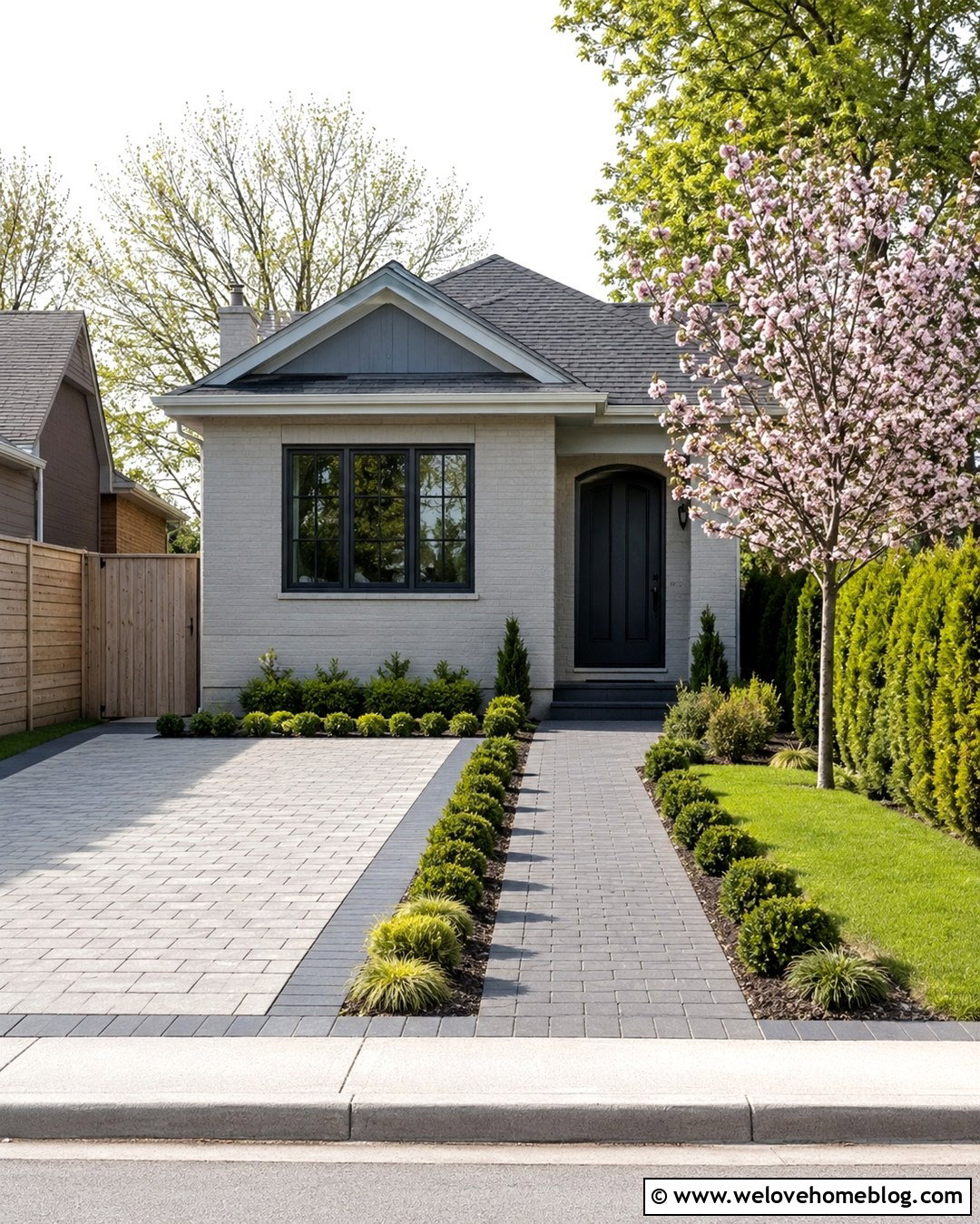 Grass Driveway Blocks With Concrete Borders - 20 Driveway Blocks Ideas