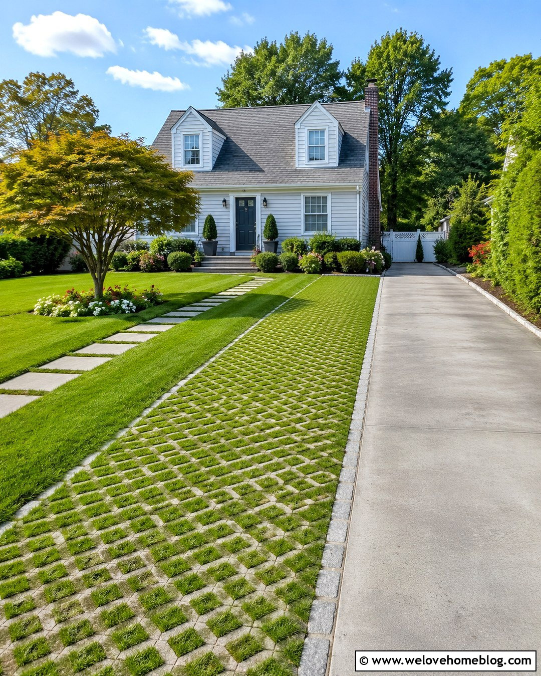 Grass Paver Driveway Extension - 20 Expand Driveway Ideas