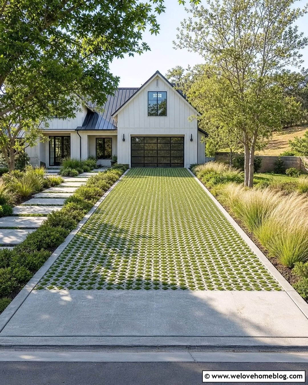 Grass Paver Luxury Driveway - 45 Luxury Driveway Ideas