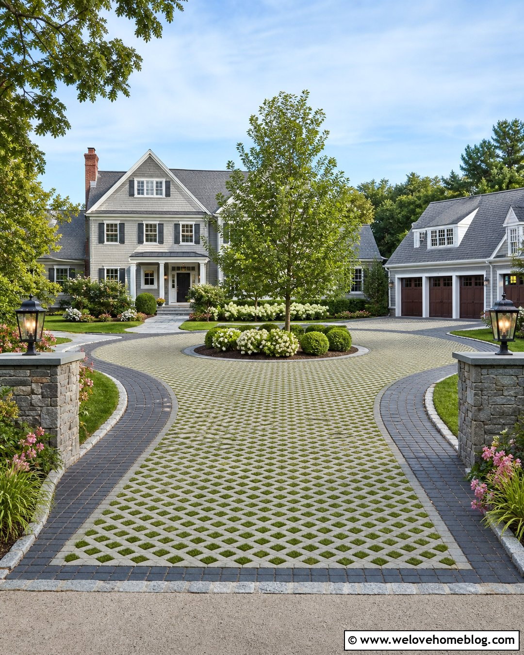 Grass Paver Motor Court - 45 grass pavers driveway ideas