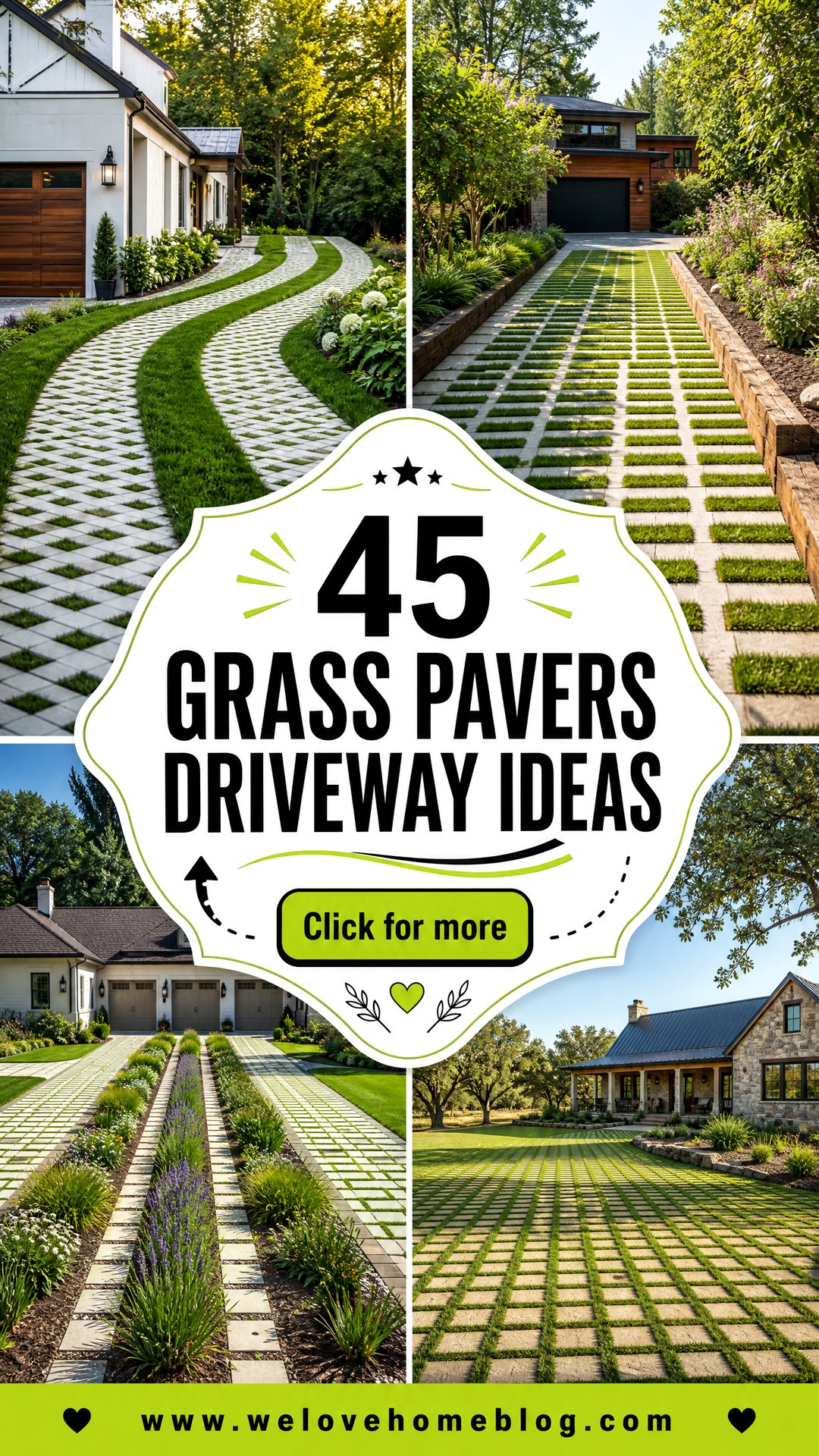 45 Grass Pavers Driveway Ideas for a Greener Stylish Entry - 45 Grass Pavers Driveway Ideas for a Greener, Stylish Entry