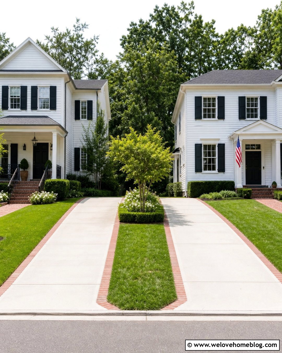 Grass Strip Between Shared Driveways - 30 shared driveway divider ideas
