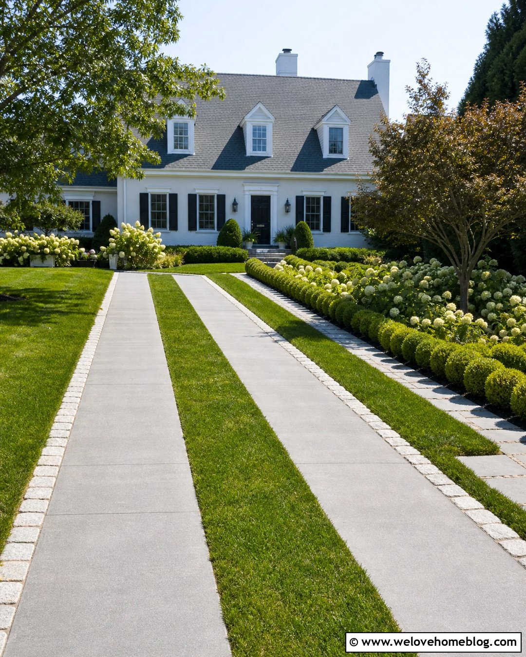 Grass Strip Driveway With Stone Borders - 20 Grass Strip Driveway Ideas