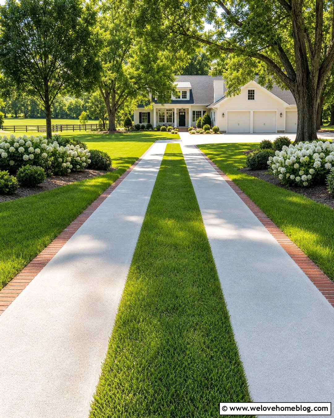 Grass Strip Turf Driveway - 25 turf driveway ideas