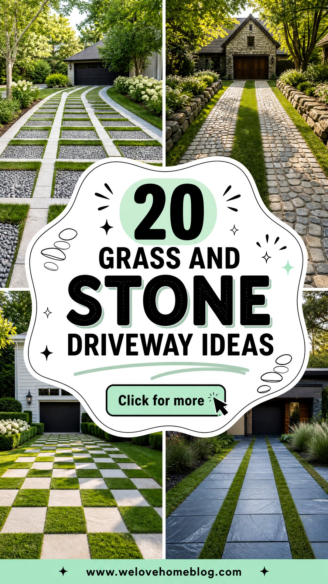 20 Grass and Stone Driveway Ideas for a Naturally Elegant Look - 20 Grass and Stone Driveway Ideas for a Naturally Elegant Look