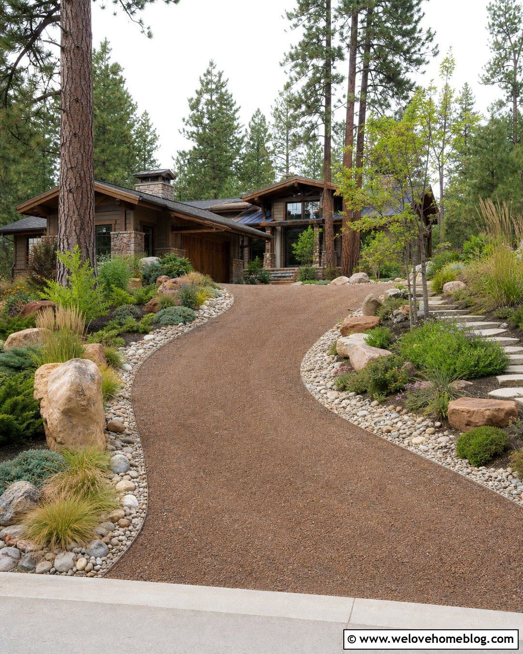 Gravel And Boulders Along Driveway - 20 Gravel Along Driveway Ideas